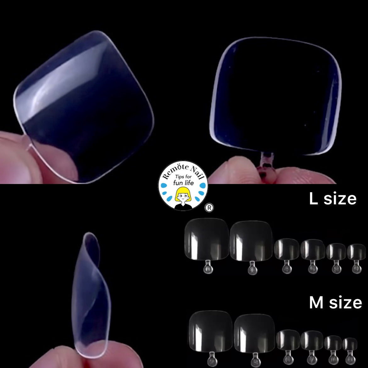 Flexy Foot M Size Set (300 pieces in a bag) Flexy Shape Memory Tip