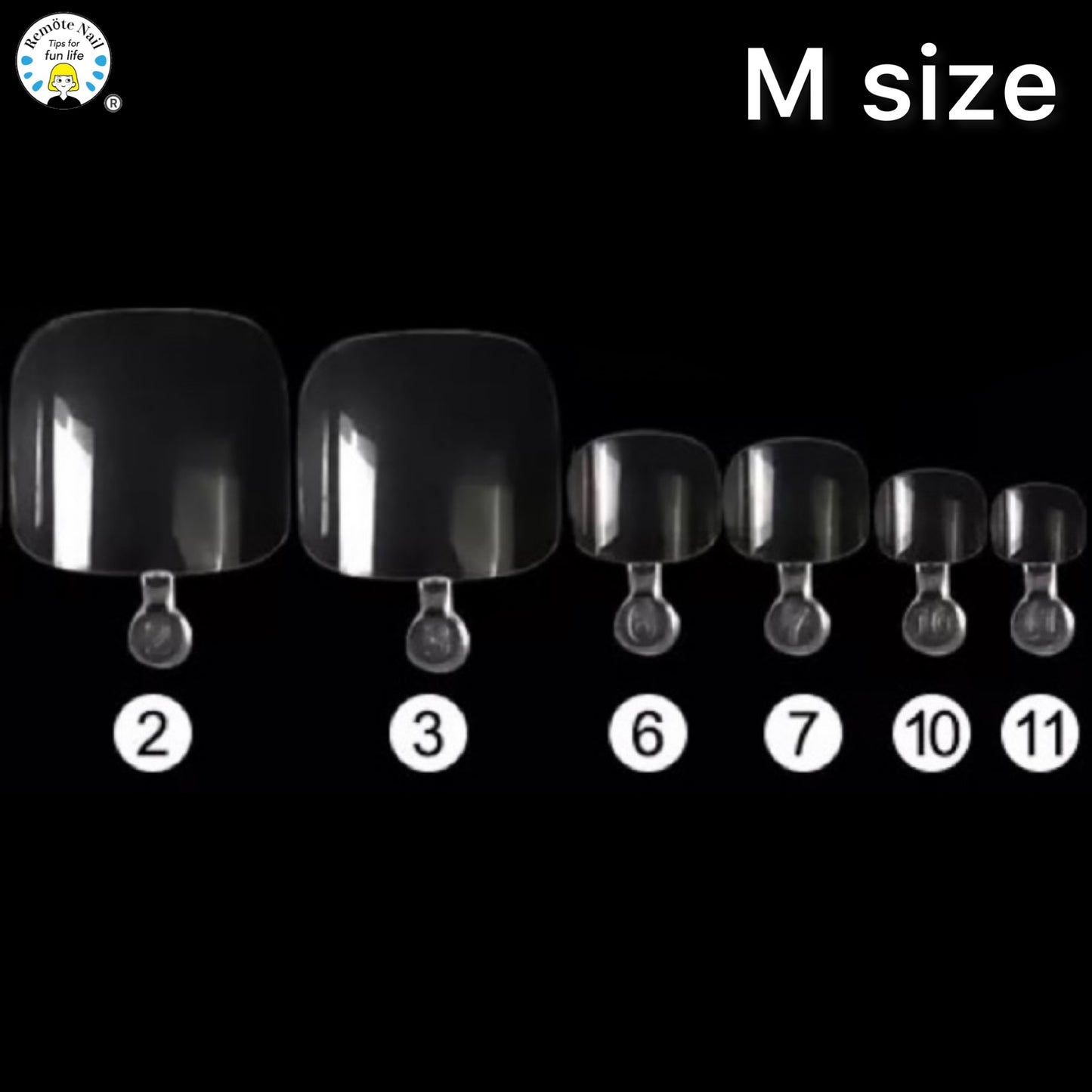 Flexy Foot M Size Set (300 pieces in a bag) Flexy Shape Memory Tip