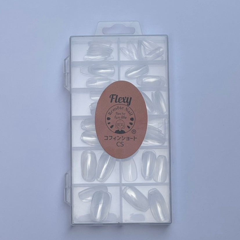 Flexy Shape Memory Tips [Clear Full Nail Tips] 100 pieces