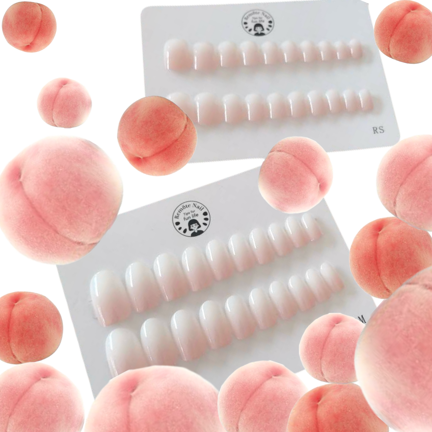White peach gradation pre-prepared "Time-saving Flexy" in black box Shape memory chip