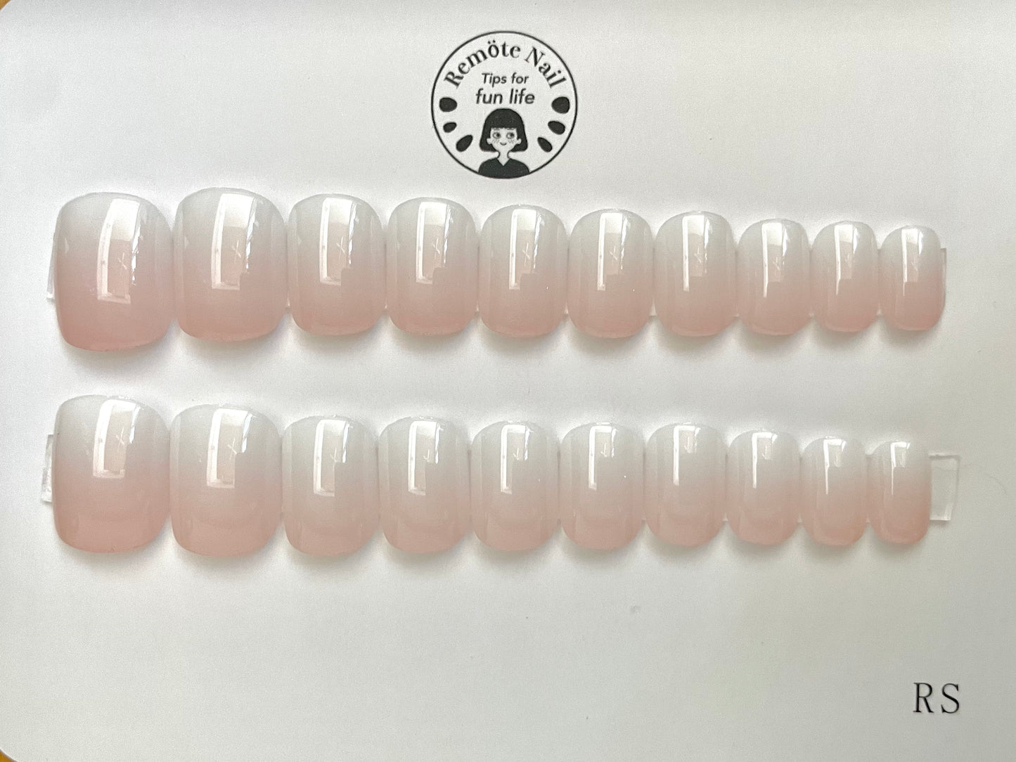 White peach gradation pre-prepared "Time-saving Flexy" in black box Shape memory chip